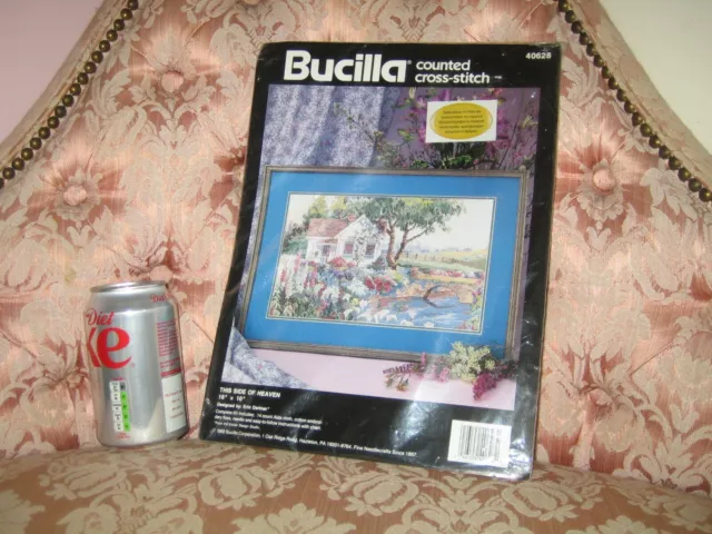 Bucilla - This Side of Heaven - Vintage Rare Counted Cross Stitch Kit (40628)