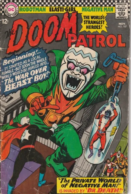 Doom Patrol #107 VG-FN DC Silver Age 1966 Bob Brown CA