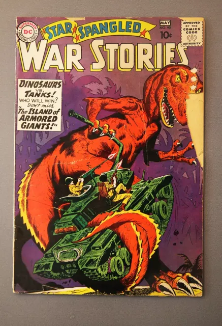 Star Spangled War Stories #90 (DC, 1960) 1st Dinosaur Island KEY! Rare!