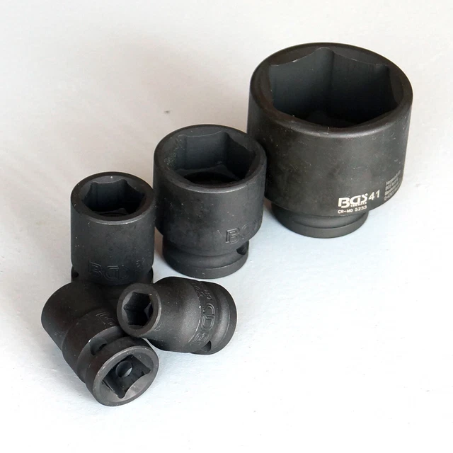 1/2" Schlagschrauber Nuss SW 27 Mm – 40 Mm Gesamtlänge, Für Kräftiges Anziehen & Lösen