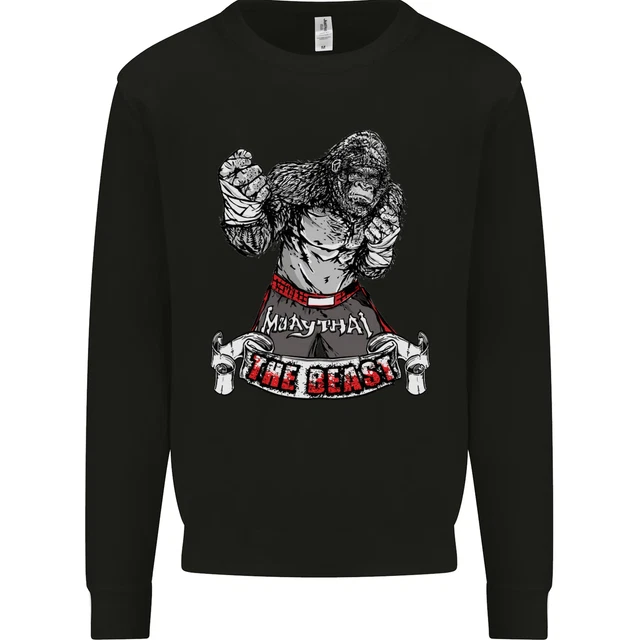Muay Tailandese la Bestia Mma Misto Arti Marziali Bambini Felpa Maglione