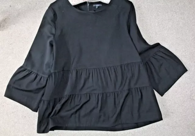 COS- 100% wool smock style top. Size: EU 44