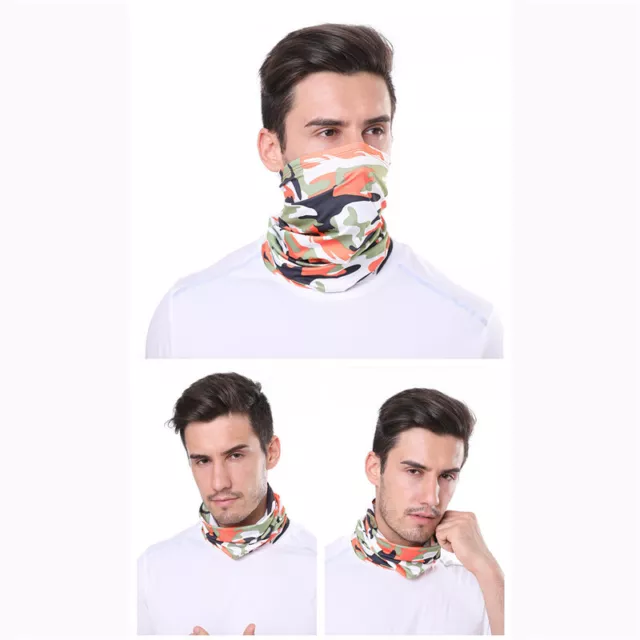 Unisex Neck Scarf Reusable Turban Face Mask Multifunctional Sport Band
