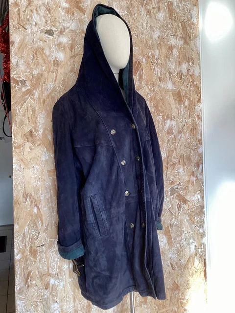 Manteau Veste En Cuir Véritable LIST Femme - Taille 44, Couleur Camel, Occasion Très Bon état, Doublure Fourrure