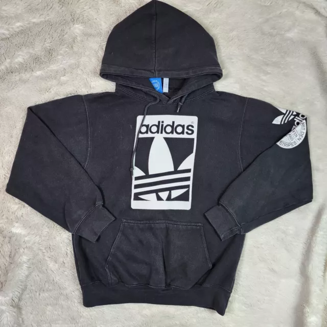 Adidas Men's Original Trefoil Street Graphic Front Pocket Active Pullover  Hoodie