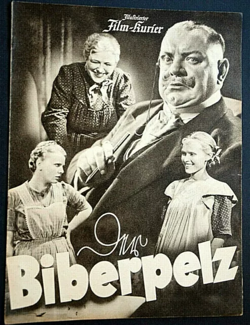 Bfk 2728 Illustrierter Film Kurier Le Biberpelz Heinrich Georg Ida Wüst