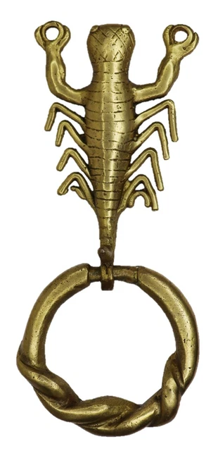 Scorpion Design Victorian Style Door Knocker Handmade Brass Door Bell Home Décor