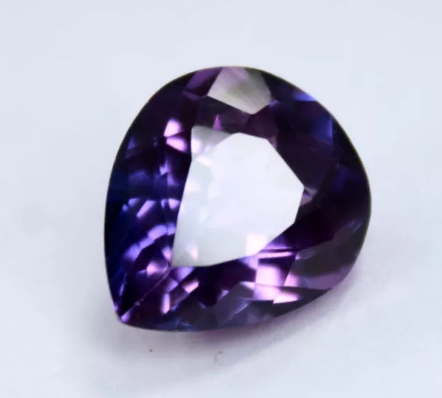 8 Ct Extremely Rare Pear Purple Tanzanite Certified Loose Gemstone Making