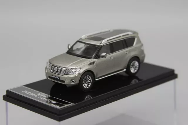 GCD 1/64 Scale NISSAN PATROL Y62 Silver RHD Diecast Car Model Collection Toy