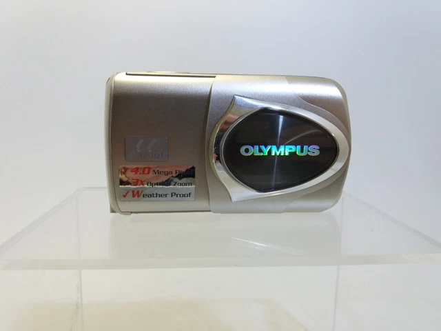 Olympus MJU 410 4.0MP Digital Camera with Original Box Untested