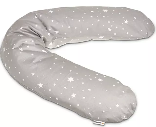 Medela Pregnancy Pillow, Full Body Cozy Nursing Pillow, Maternity Pillow, Grey