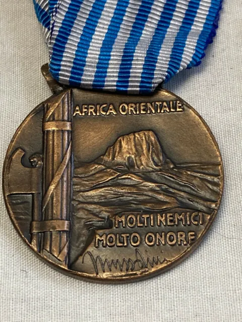 Vtg Ethiopian Campaign Medal Ribbon 2
