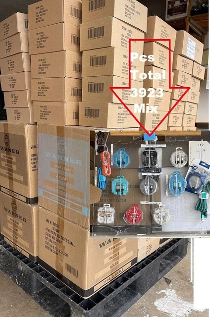 Liquidation pallet sale for Warner cellphone fast charger and ear phone