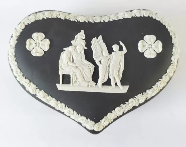 Wedgwood Jasperware Schwarz Schmuckkästchen Icarus Und Daedalus