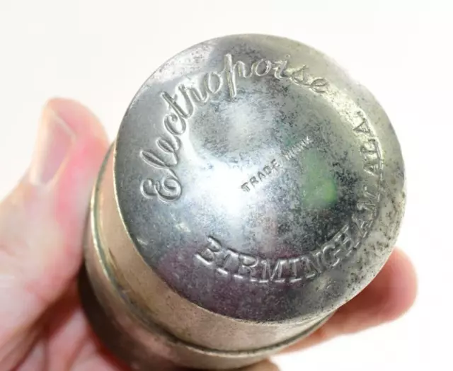 Antique quack medicine Metal Cannister Electropoise Birmingham Al Est 1890-1920