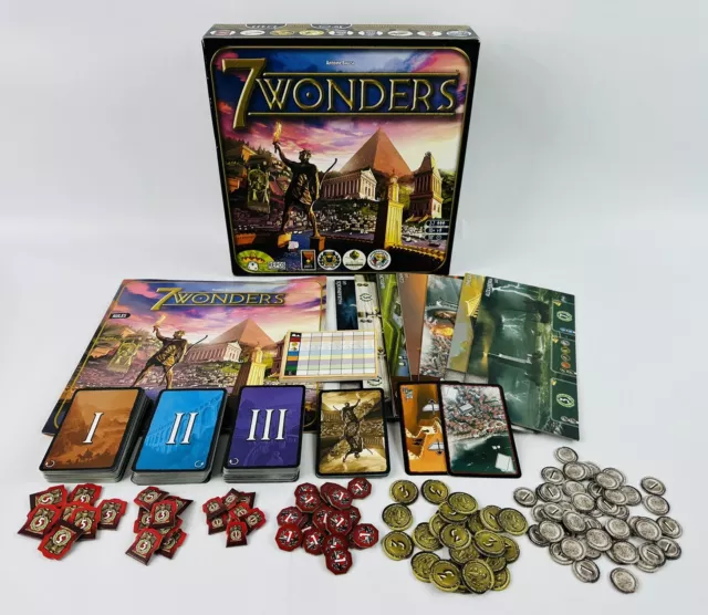 7 Wonders Board Game by Antoine Bauza COMPLETE