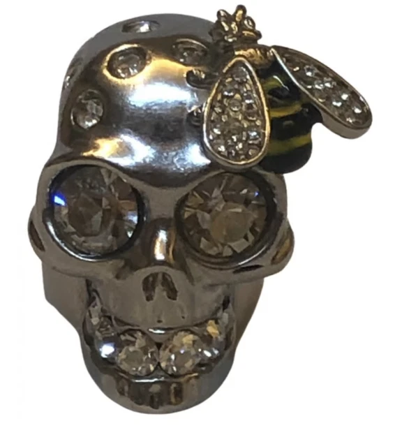 Alexander Mcqueen Skull and Bee Ring US Size 6.5 NWOT Alexander Mcqueen Skull and Bee Ring US Size 6.5 NWOT