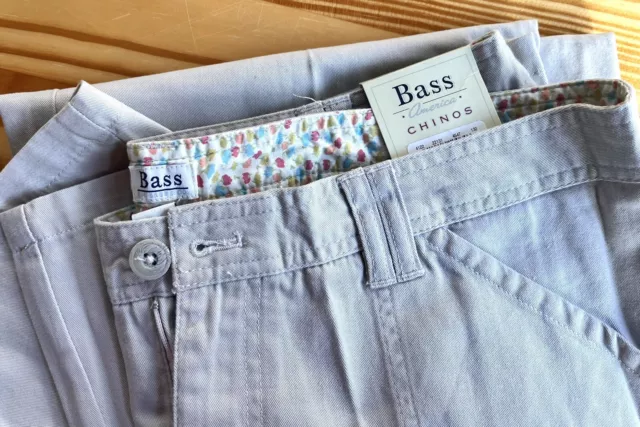NWT New G.H. Bass Women's Khaki Chinos Pants size 14 supply pocket 