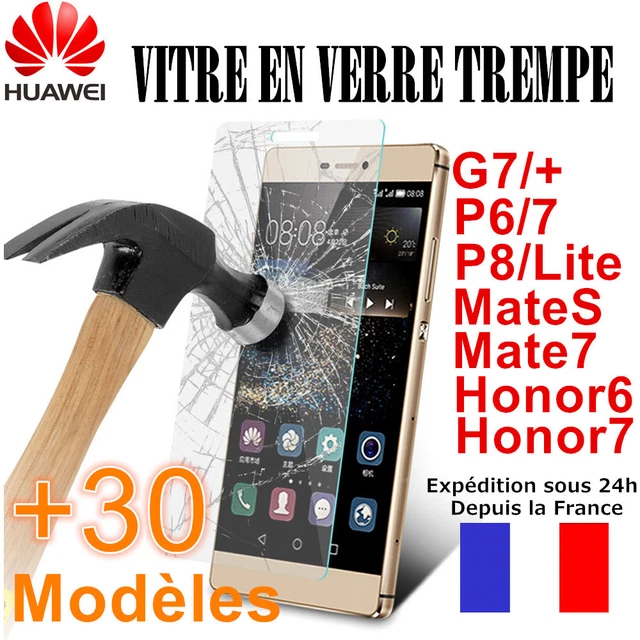 Lot De Films Protecteurs D'écran En Verre Trempé 9H Pour Huawei P40, P30, P20, P10, P9, P8, Lite - Transparent Anti-rayures