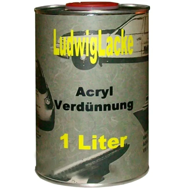 2K Acryl Verdünnung Verdünner 5 x 1 Liter kurz  für  Autolack und  RAL LACK