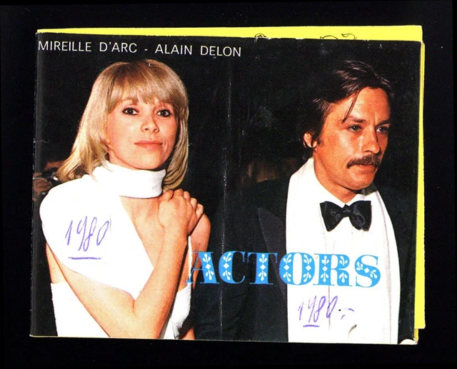 calendarietto da barbiere ACTORS  1980 a.delon s.loren r.pozzetto m.brando