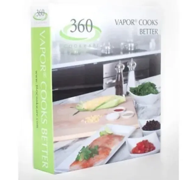 New 360 Cookware 360 Cookbook Vapor Cooks Better