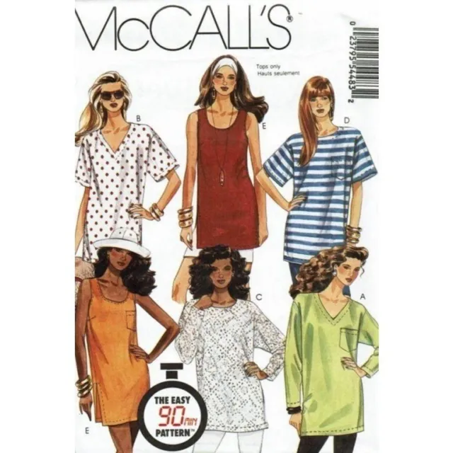 4097 McCalls Sewing Pattern UNCUT Top Tunics Shorts Capri Pants Plus Size