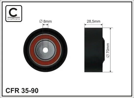 Caffaro 35-90 1x galet tendeur courroie trapézoïdale pour BMW série 5 E39...