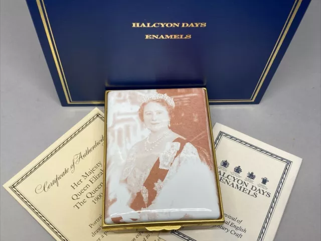 Halcyon Days Enamels "The Queen Mother" Limited Edition Box - 274/500 - 2003