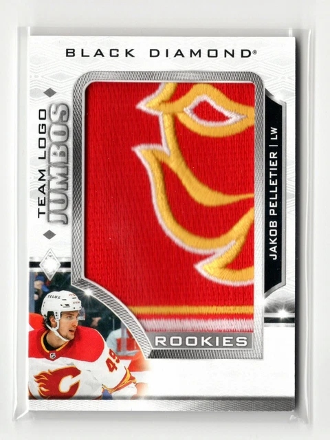 2023-24 UPPER DECK Black Diamond JAKOB PELLETIER Rookie Team Logo Jumbo ...
