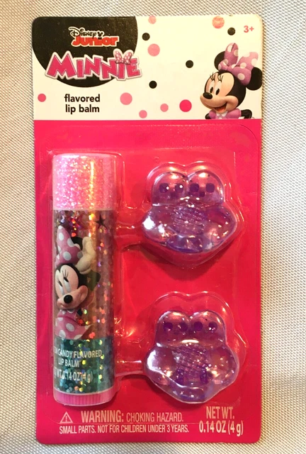 MINNIE MOUSE Lip Balm and 2 Purple Hairclips ~ EASTER BASKET  ~  NEW ~ Free Ship