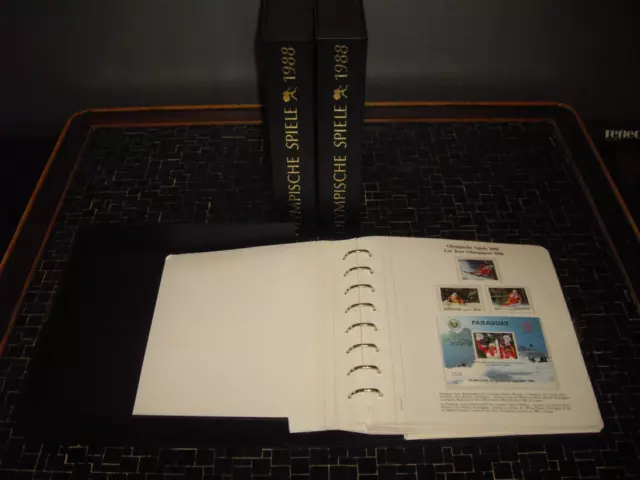 Motif Collection Olympiad 1988 IN 3 Rowland Hill Vordruckalben, 166 Pages