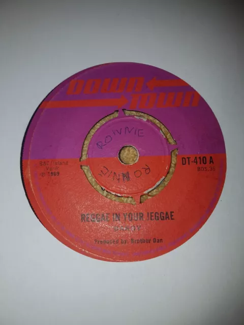 Vg+ Uk Downtown Reggae / Ska 45 - Dandy- Reggae In Your Jeggae