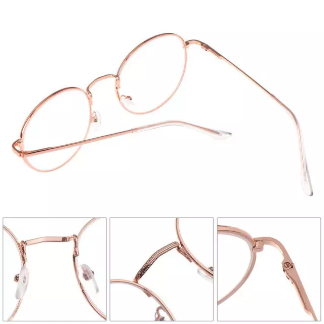 Vision Care Portable Eyeglasses Frame Round Glasses Optical Glasses Spectacles