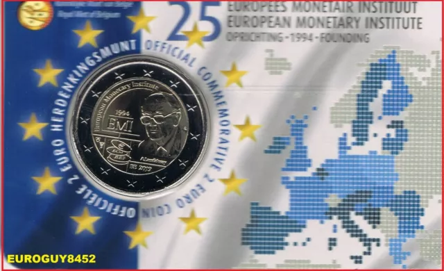 Belgie - Coincard 2 € Com. 2019 Bu - 25 Jaar Europees Monetair Instituut - Nl