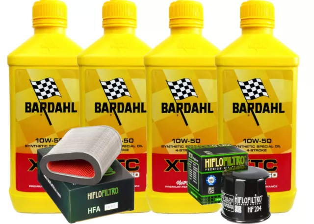 Kit Tagliando Honda Cbf 1000 2006 2010 Olio Bardahl 10W50 Filtro Olio E Aria