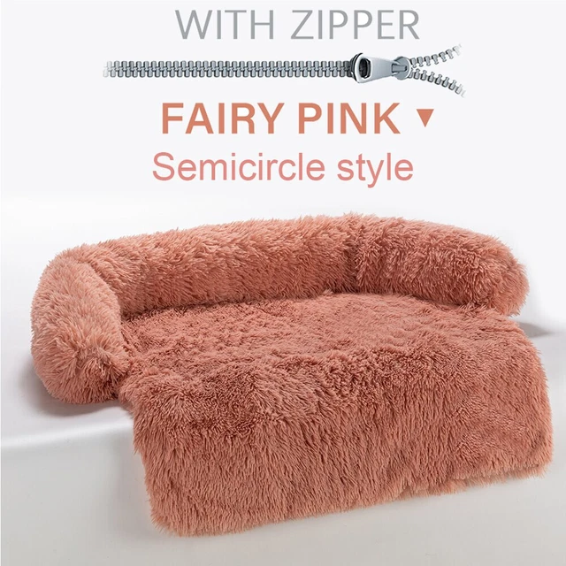 Pet Dog Sofa Protector Cover Calming Bed Long Plush Winter Warm Kennel Soft Nest