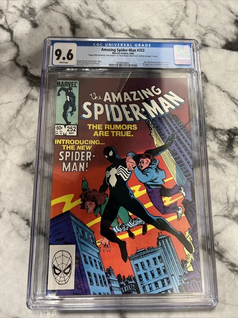 Amazing Spider-Man #252 CGC 9.6 Signed On Inside 1984 1st Black Costume