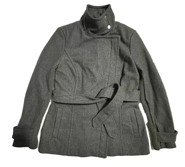 Rachel Roy Coat Women’s S Gray Snap & Full Zip Wool Blend Jacket