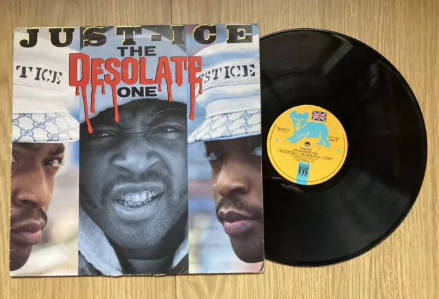 Just-Ice The Desolate One Vinyl LP Record 1989 Sleeping Bag SBUKLP5 KRS One