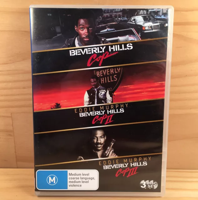 BEVERLY HILLS COP 1 2 3 Action DVD Movie Set 3-Discs (R4) 2012 Eddie Murphy