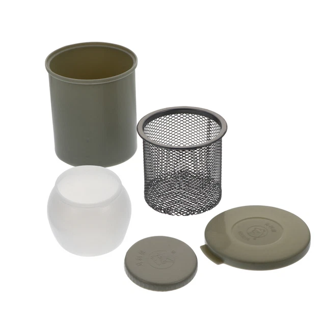 Cubo de lápiz contenedor para limpiador de pincel cubo de cepillo de malla