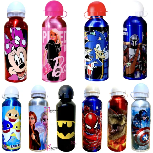 Disney & Kids TV Character School Lunch Sports Drinks Water Bottle Aluminium
