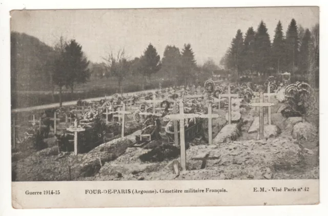 Cpa 55 - Lachalade - Four-De-Paris - Cimetière Militaire (Meuse) - Non Écrite
