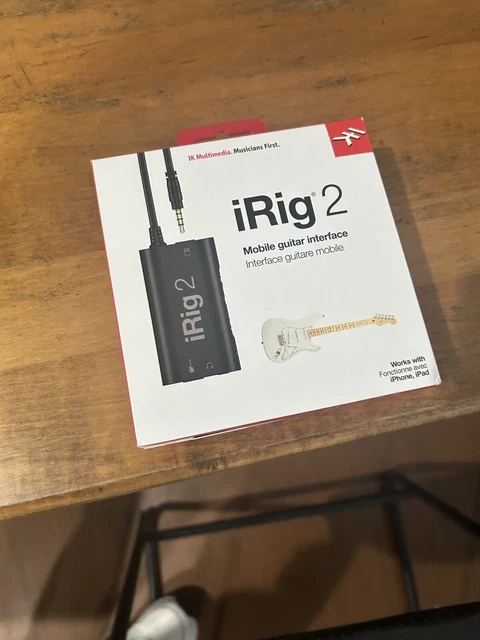 IK Multimedia iRig 2 Analog Guitar Interface in BOX, not opened yet.