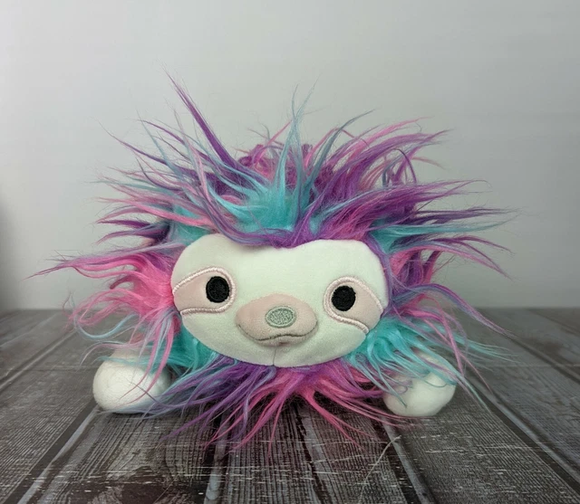 Squishmallow Hug Mees Laying - Rayen: Pink Sloth Plush 7.5"