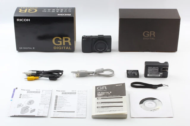 [MINT IN BOX] Ricoh GR Digital III black 10.0MP Digtal Compact camera From JAPAN 2