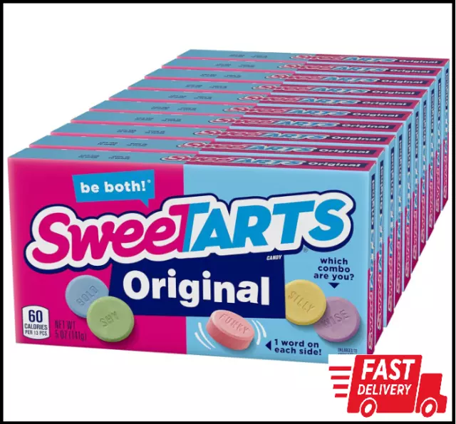 SweeTARTS Original Candy, 5 oz Theater Box, 10 ct 5 Ounce, Pack of 12
