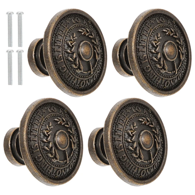 4 Pcs cabinet pulls Small Door Knobs Pull Handles Cupboards Vintage cabinet