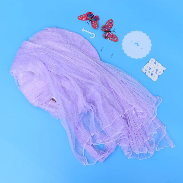 Net Canopy Breathable Round Dome Crib Netting Bed Curtain Cradles